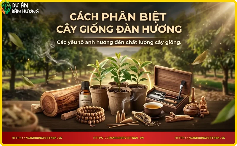 Yếu tố ảnh hưởng đến chất lượng cây giống đàn hương: đất, nước, chăm sóc